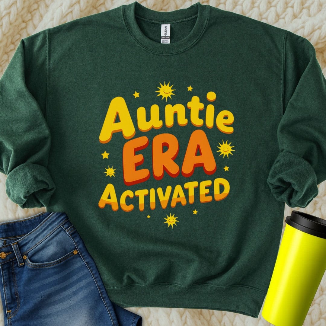Printify Sweatshirt S / Forest Green Aunt Era Sweatshirt