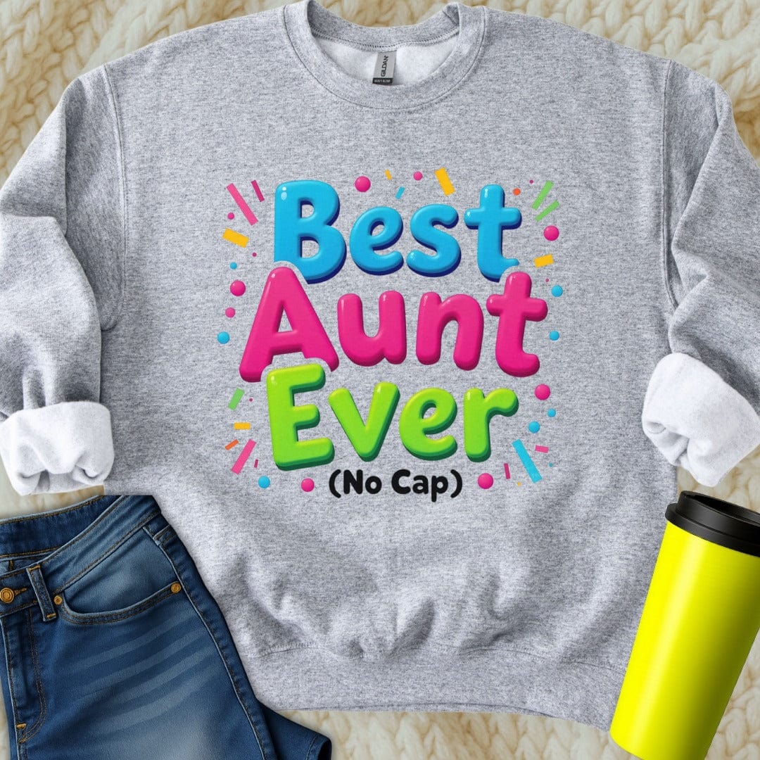 Printify Sweatshirt S / Sport Grey Aunt Gift Sweatshirt