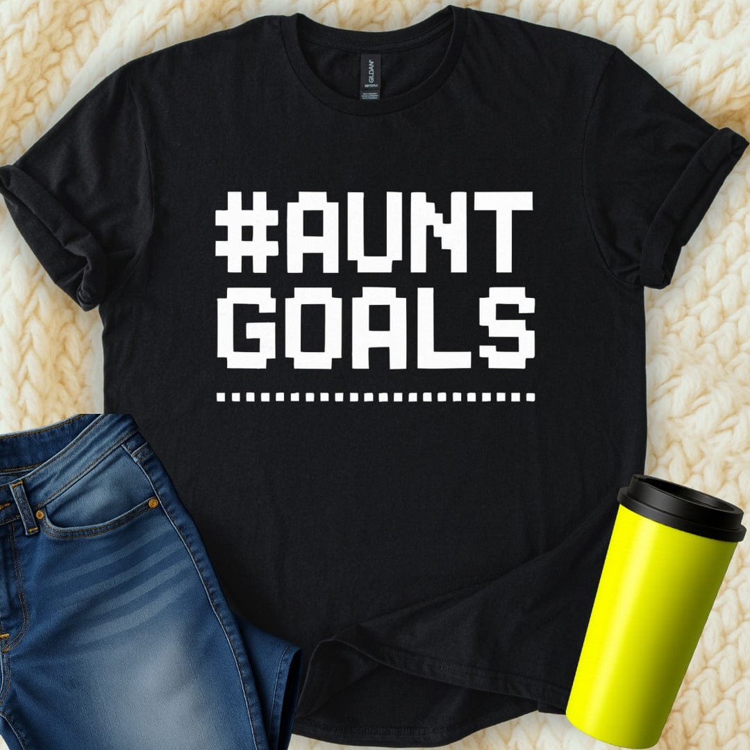 MyDesigns T-Shirt S / Black Aunt Goals T-Shirt