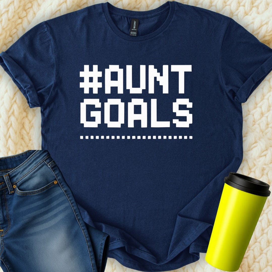 MyDesigns T-Shirt S / Navy Aunt Goals T-Shirt