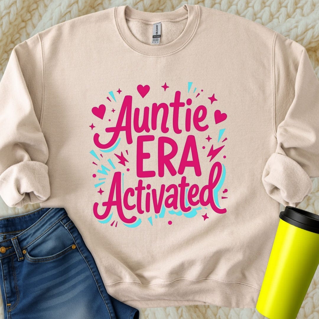Printify Sweatshirt S / Sand Auntie Era Sweatshirt