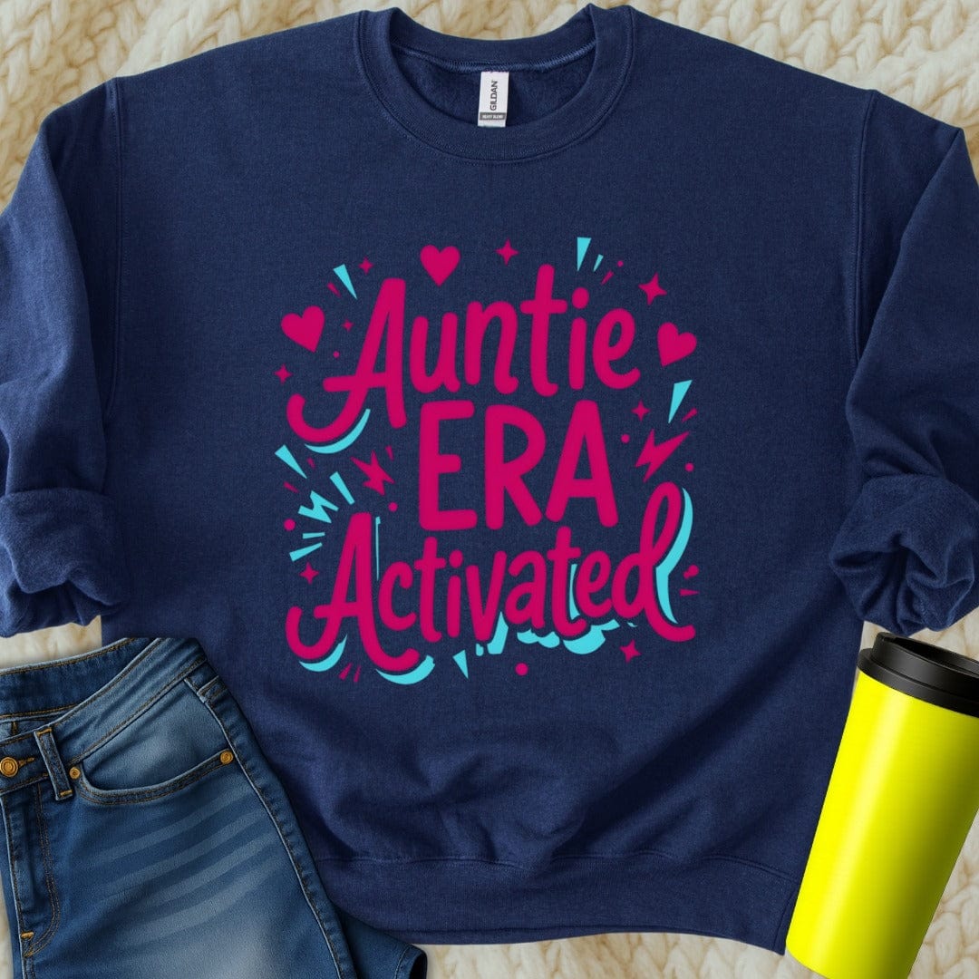 Printify Sweatshirt S / Navy Auntie Era Sweatshirt