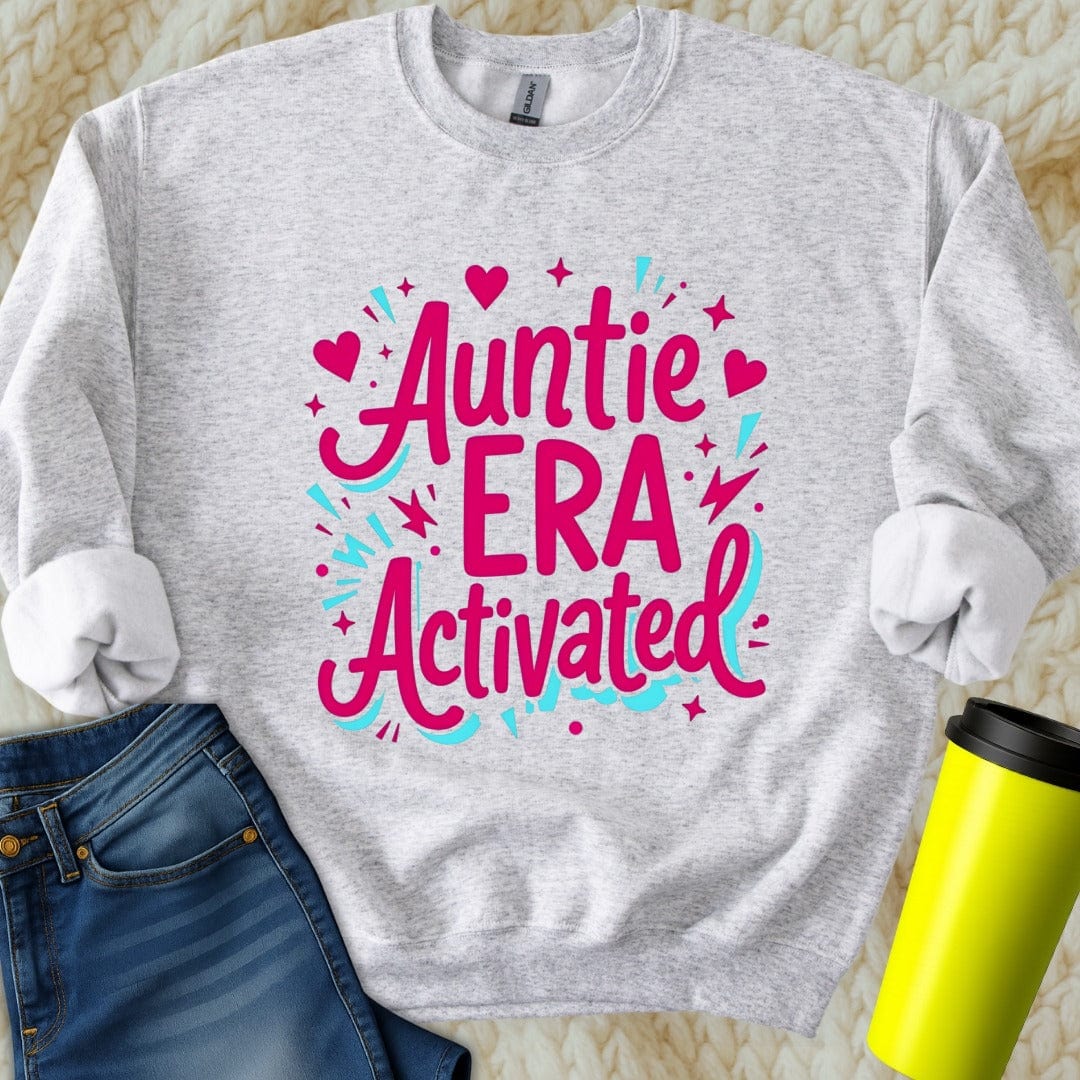 Printify Sweatshirt S / Ash Auntie Era Sweatshirt