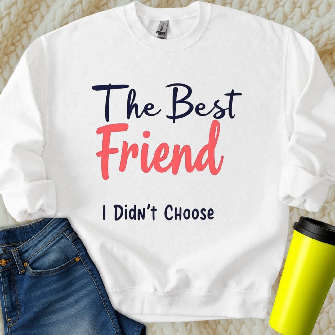Printify Sweatshirt S / White Best Friend Sweatshirt