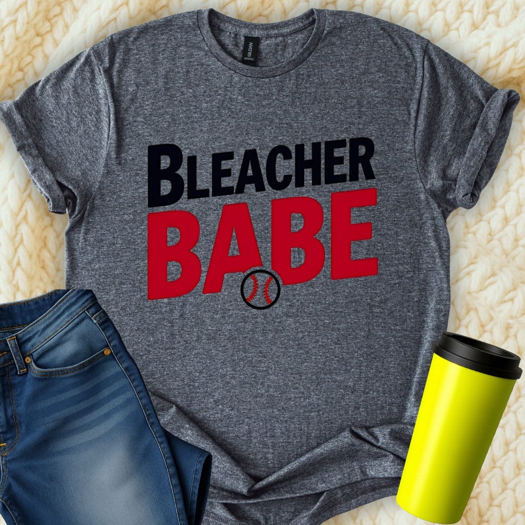 Printify T-Shirt Dark Heather / S Bleacher Babe T-Shirt
