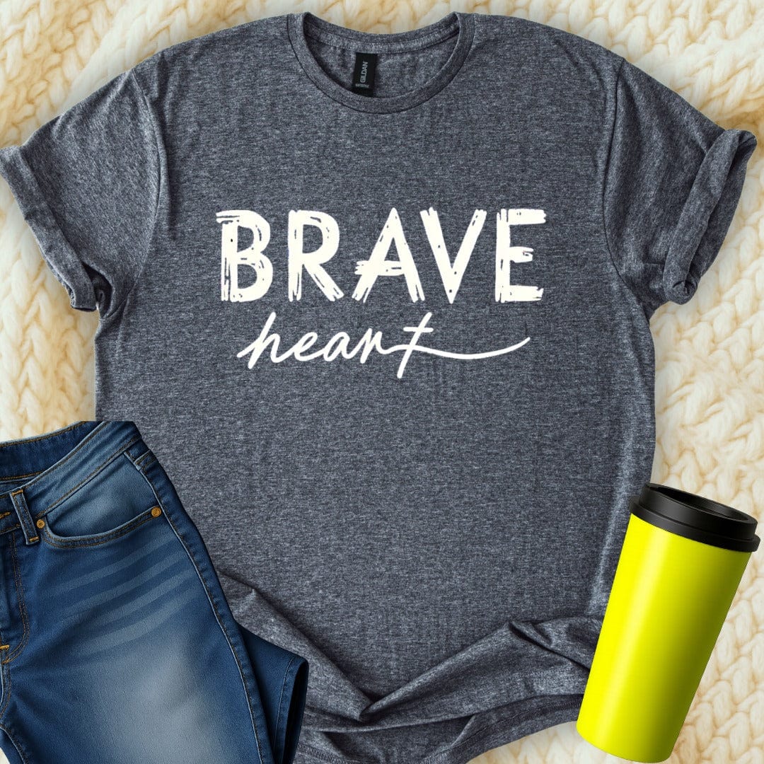 Printify T-Shirt Dark Heather / S Brave Heart T-Shirt