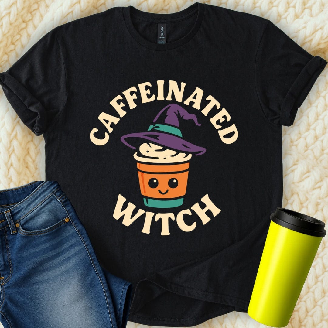 MyDesigns T-Shirt S / Black Caffeinated Witch T-Shirt