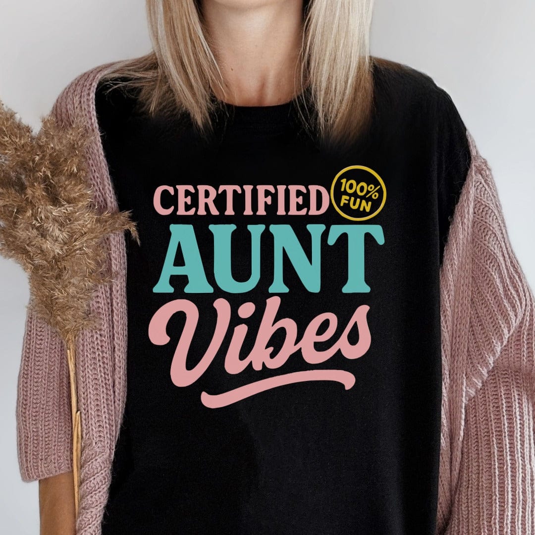 MyDesigns T-Shirt Certified Aunt Vibes T-Shirt