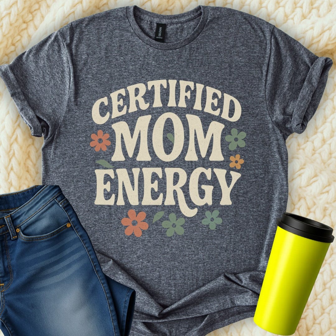 The Off Base T-Shirt S / Dark Heather Certified Mom Energy T-Shirt