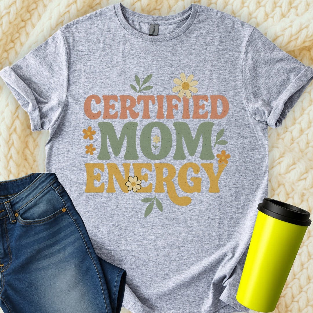 The Off Base T-Shirt S / Sport Grey Certified Mom Energy T-Shirt