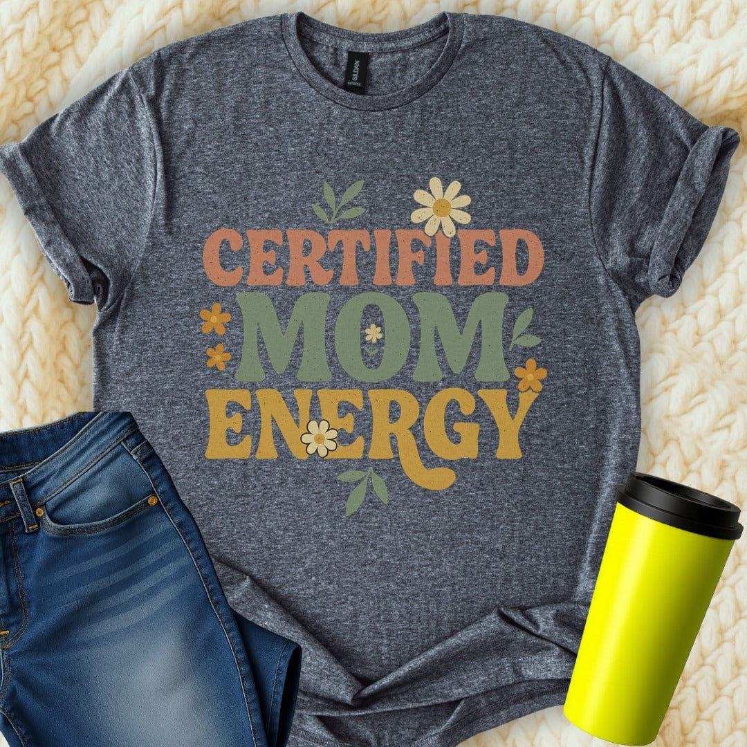 The Off Base T-Shirt S / Dark Heather Certified Mom Energy T-Shirt