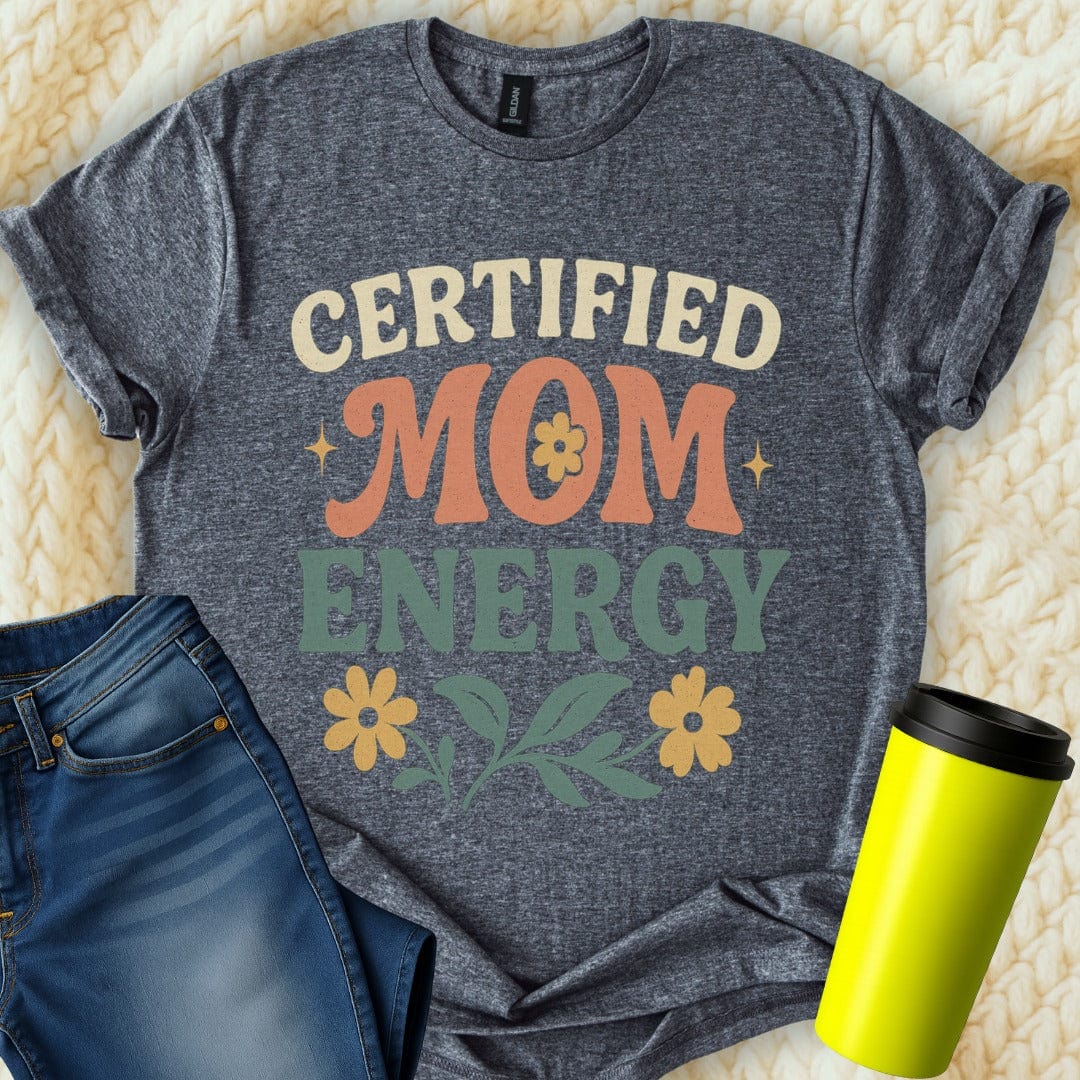 The Off Base T-Shirt S / Dark Heather Certified Mom Energy T-Shirt