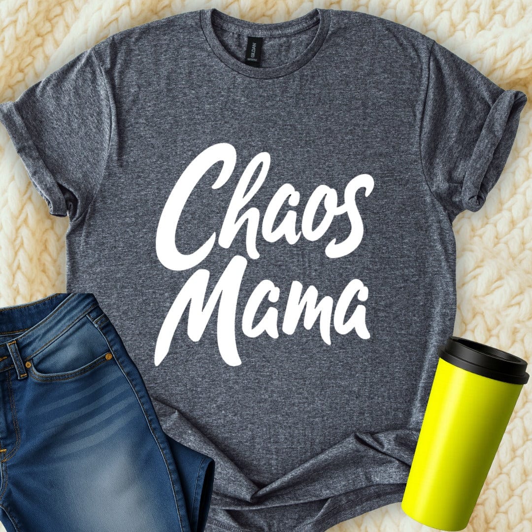 Printify T-Shirt Dark Heather / S Chaos Mama T-Shirt