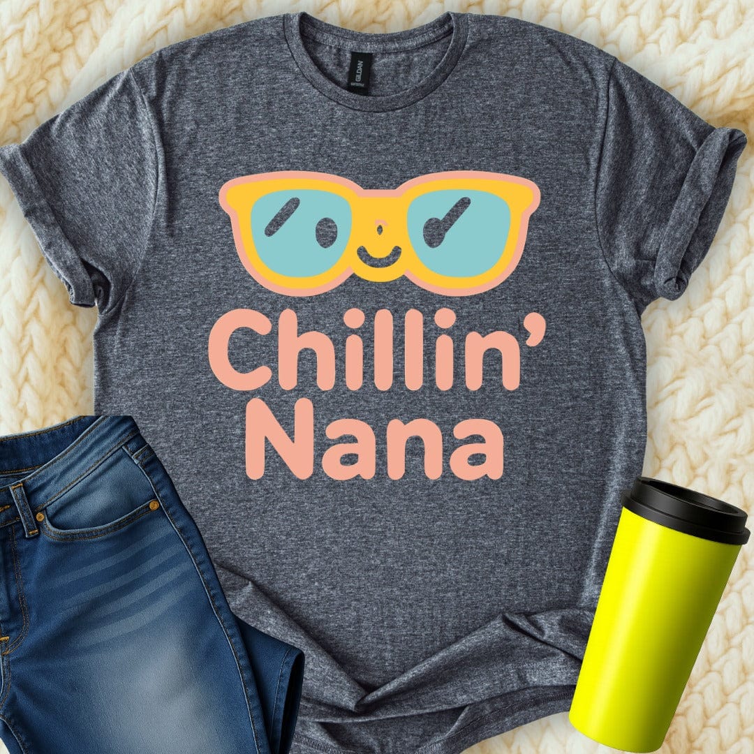 MyDesigns Physical Item Chillin Nana With Sunglasses Graphics Design T-Shirt