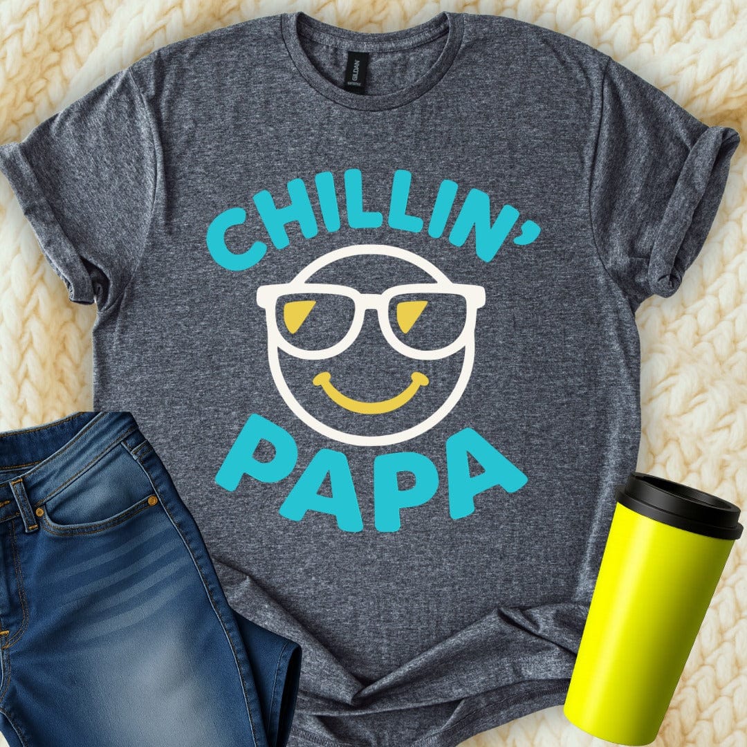 MyDesigns Physical Item Chillin Papa Design For Fathers Fathers Day T-Shirt