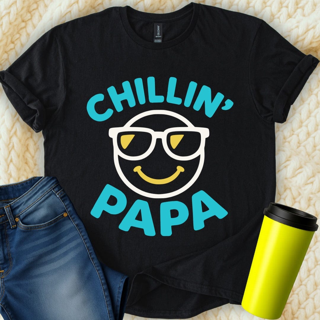 MyDesigns Physical Item Chillin Papa Design For Fathers Fathers Day T-Shirt