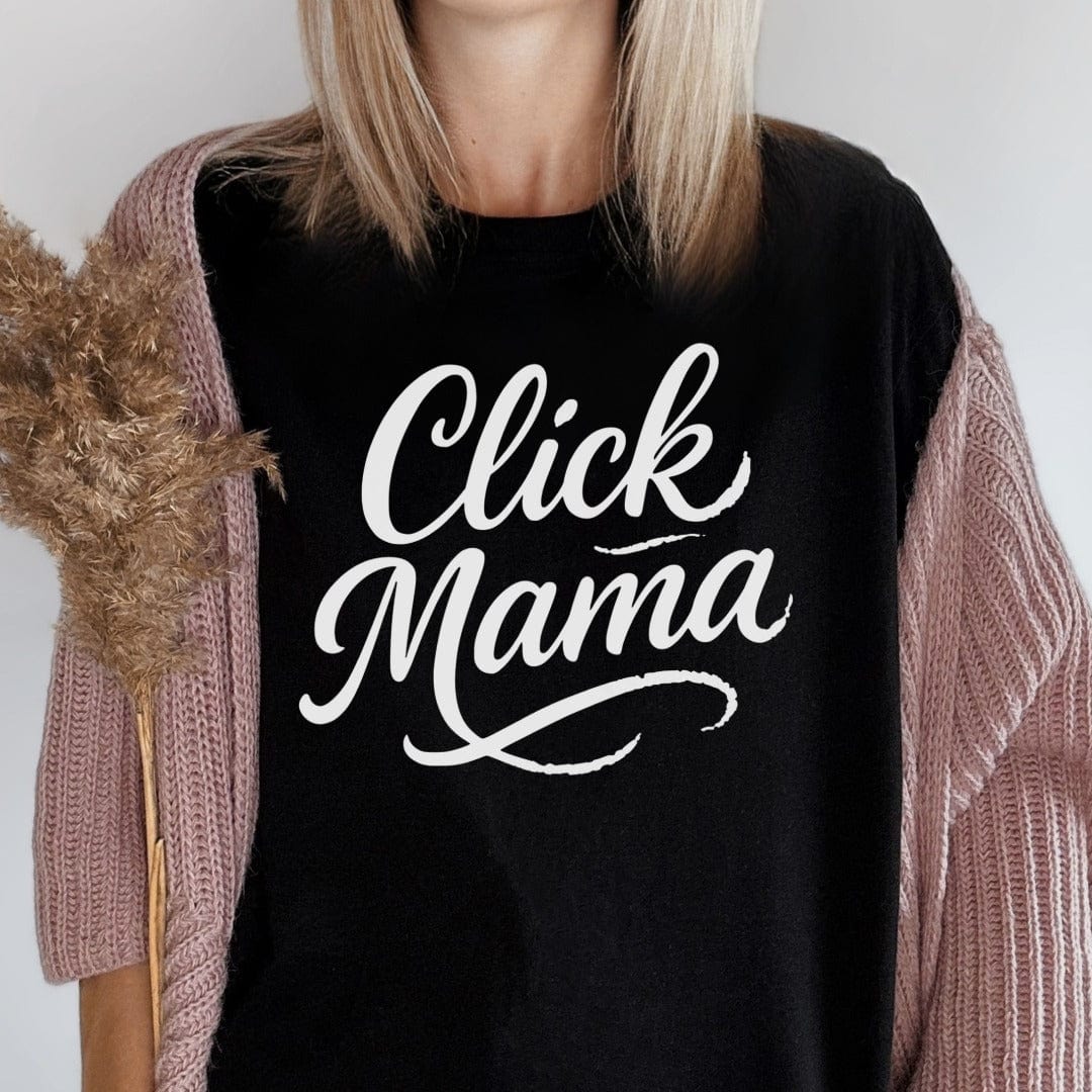 MyDesigns T-Shirt Click Mama Mother's Day Text Design Graphic T-Shirt