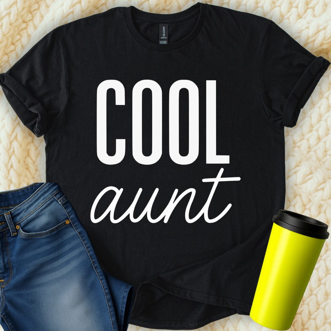 MyDesigns Physical Item Cool Aunt Aunt's Family First Best Design Graphic T-Shirt