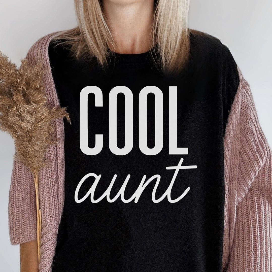 MyDesigns Physical Item Cool Aunt Aunt's Family First Best Design Graphic T-Shirt