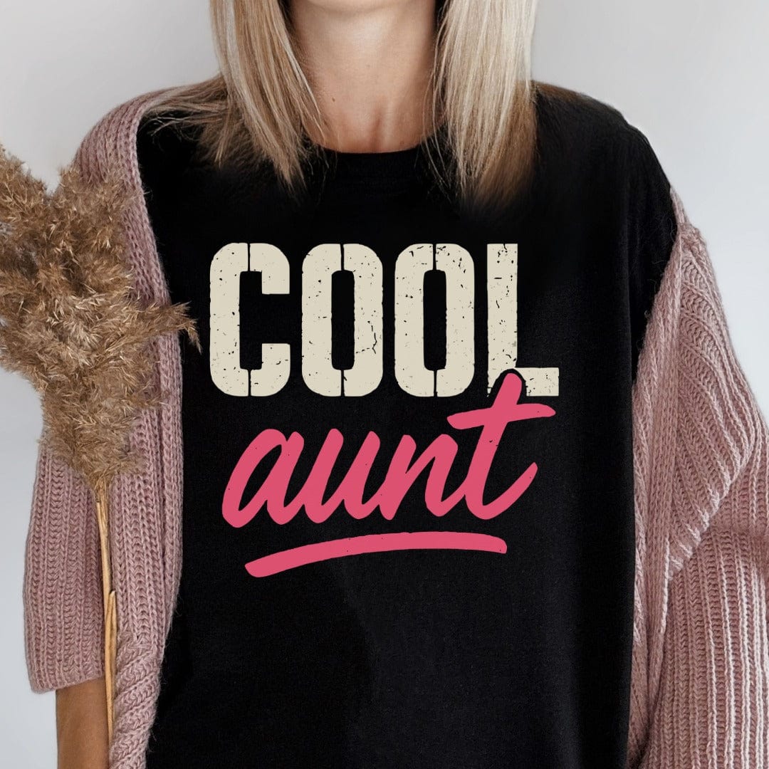 MyDesigns Physical Item Cool Aunt Best Family Women's Lover Gift Idea T-Shirt