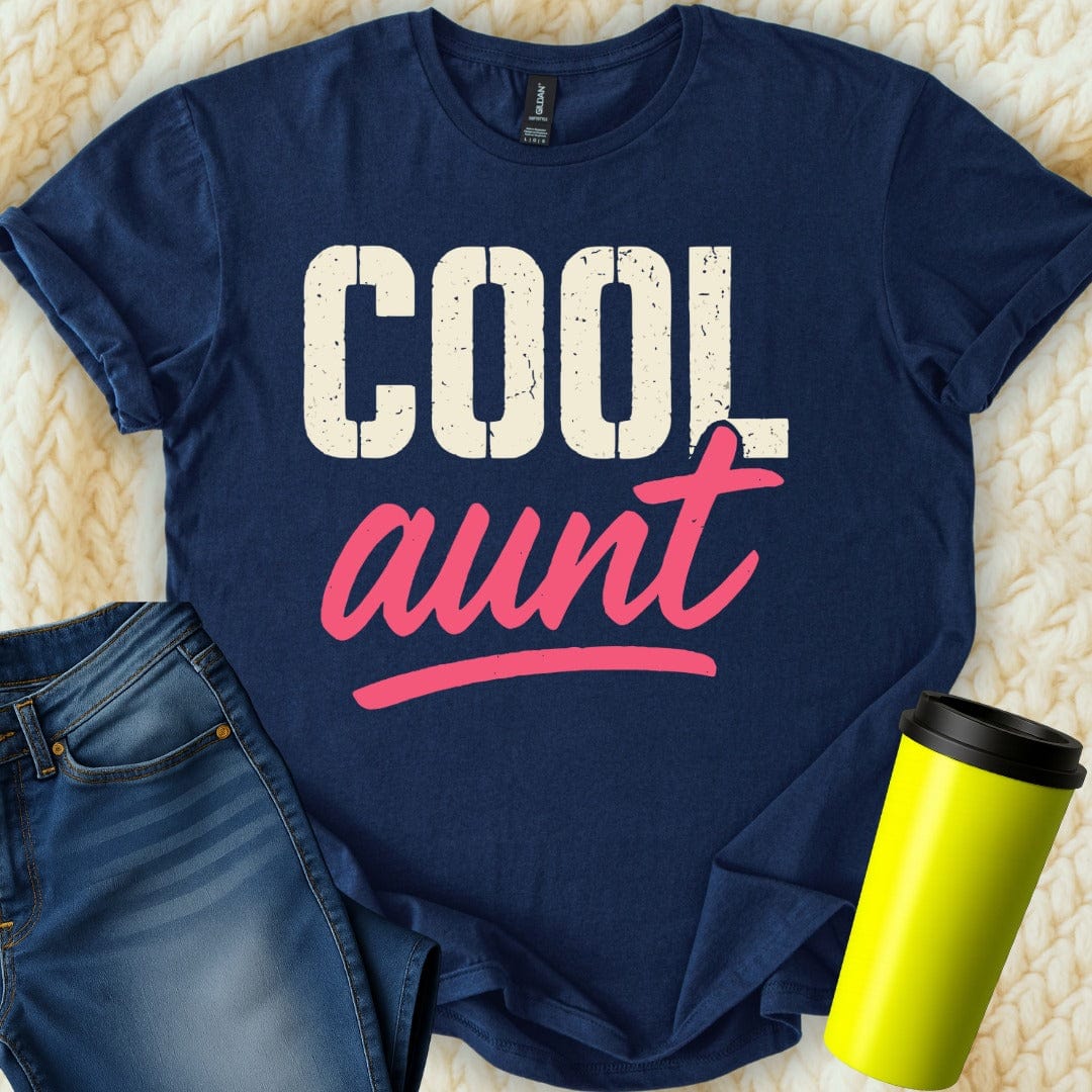 MyDesigns Physical Item Cool Aunt Best Family Women's Lover Gift Idea T-Shirt
