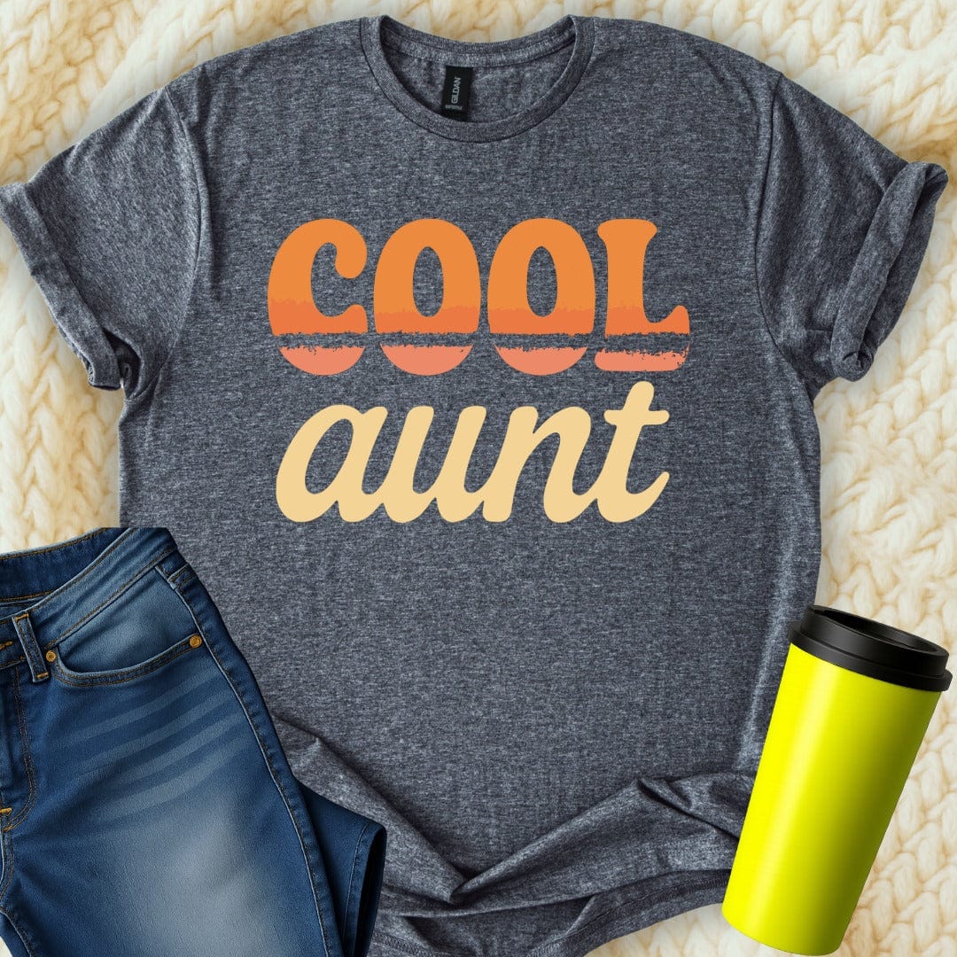 MyDesigns Physical Item Cool Aunt Colorful Graphic Design Trendy Style T-Shirt