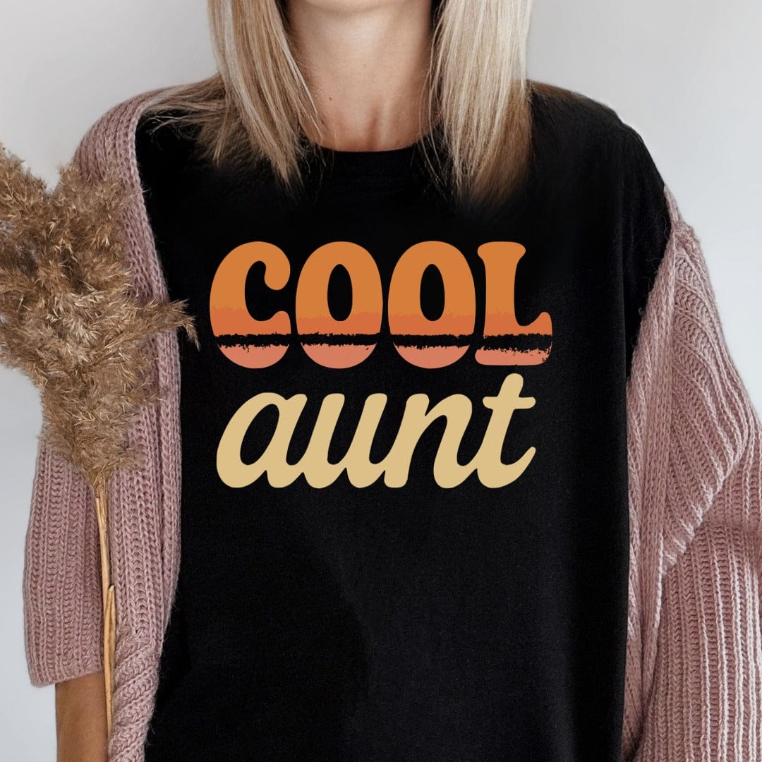 MyDesigns Physical Item Cool Aunt Colorful Graphic Design Trendy Style T-Shirt