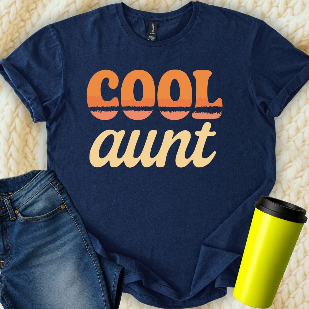 MyDesigns Physical Item Cool Aunt Colorful Graphic Design Trendy Style T-Shirt