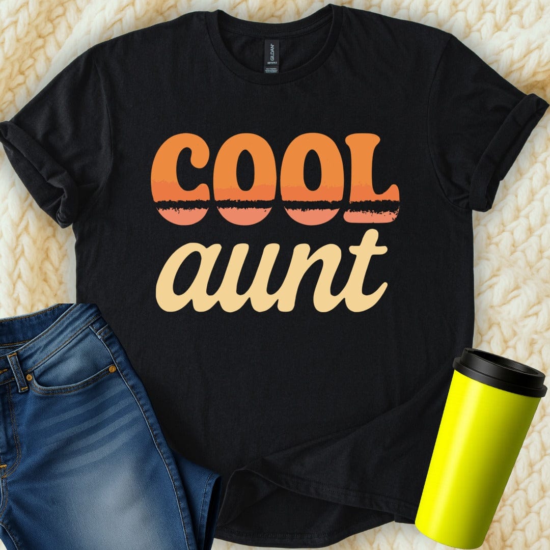 MyDesigns Physical Item Cool Aunt Colorful Graphic Design Trendy Style T-Shirt