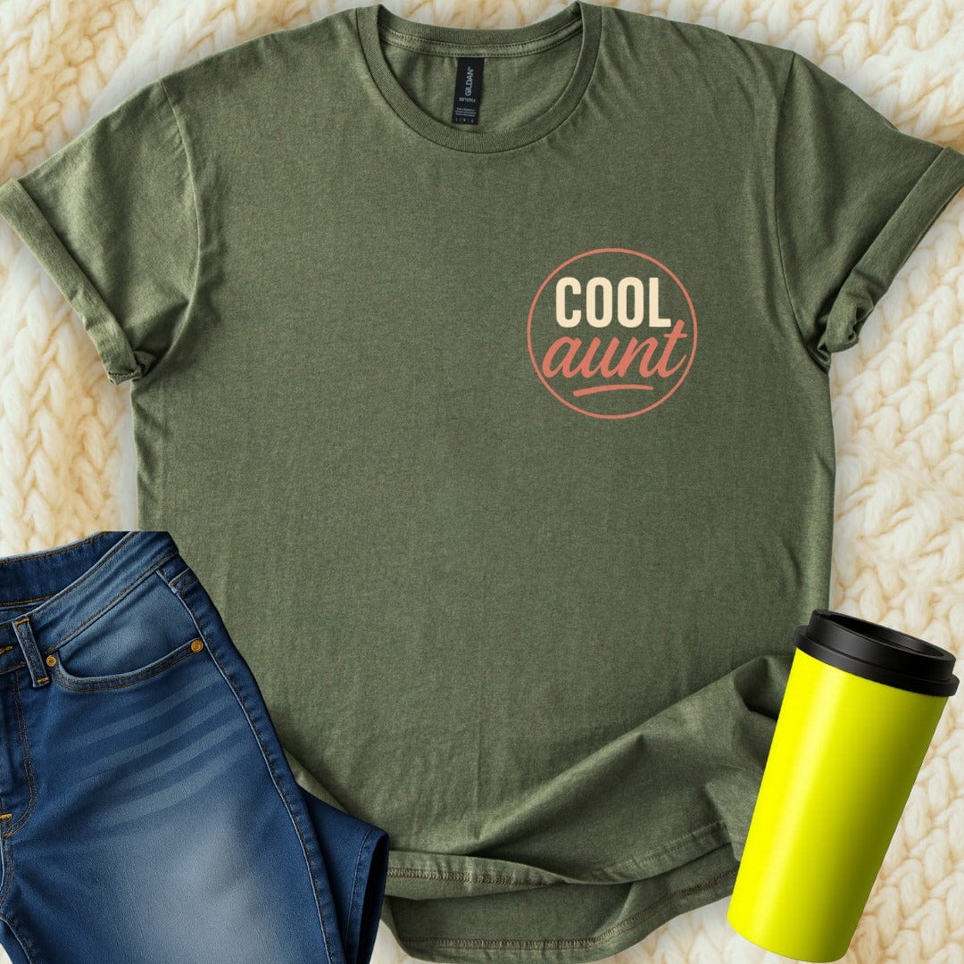 MyDesigns Physical Item Cool Aunt Gift Idea Trendy Aunt Design For Family T-Shirt