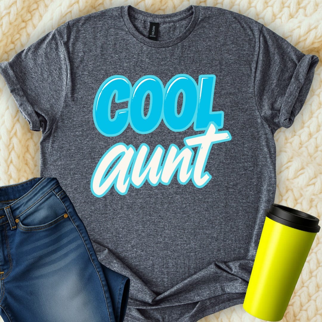MyDesigns Physical Item Cool Aunt Graphic Tee Design Aunt Loving Special T-Shirt