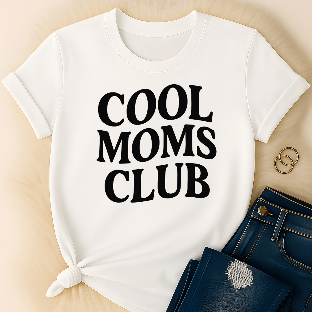 Printify T-Shirt White / S Cool Moms Club T-Shirt