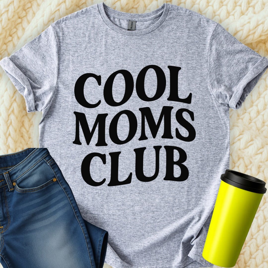 Printify T-Shirt Sport Grey / S Cool Moms Club T-Shirt
