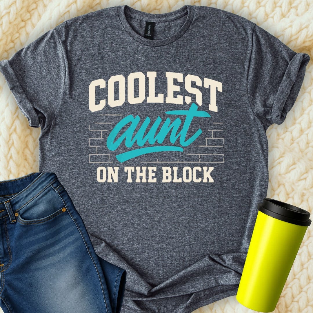 MyDesigns T-Shirt S / Dark Heather Coolest Aunt T-Shirt