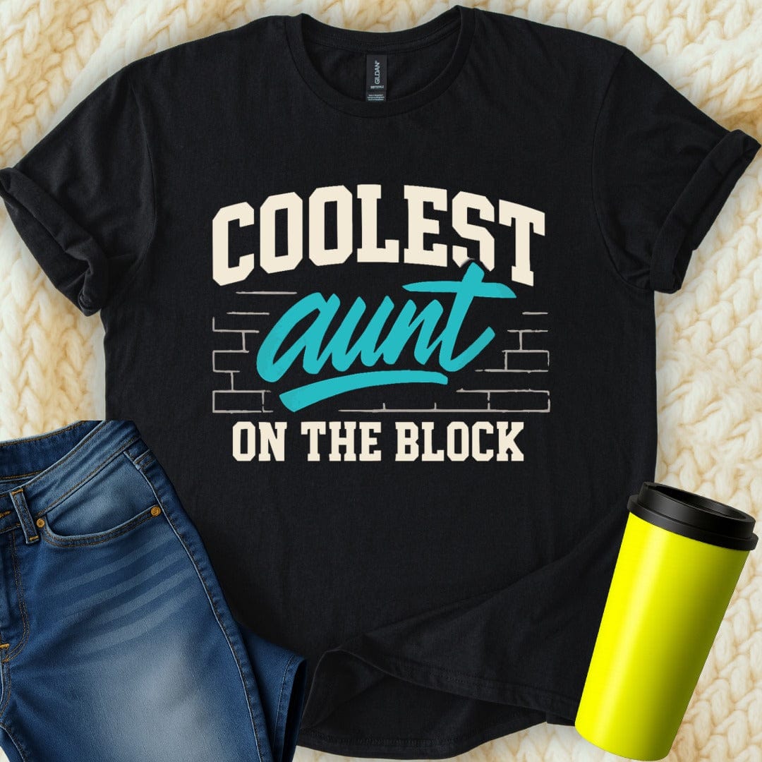 MyDesigns T-Shirt S / Black Coolest Aunt T-Shirt
