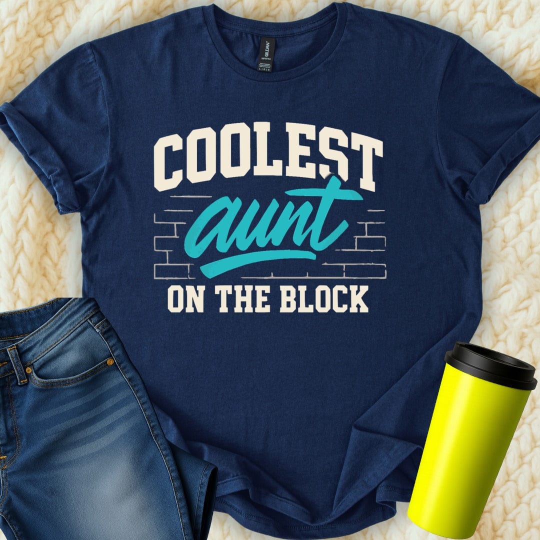 MyDesigns T-Shirt S / Navy Coolest Aunt T-Shirt