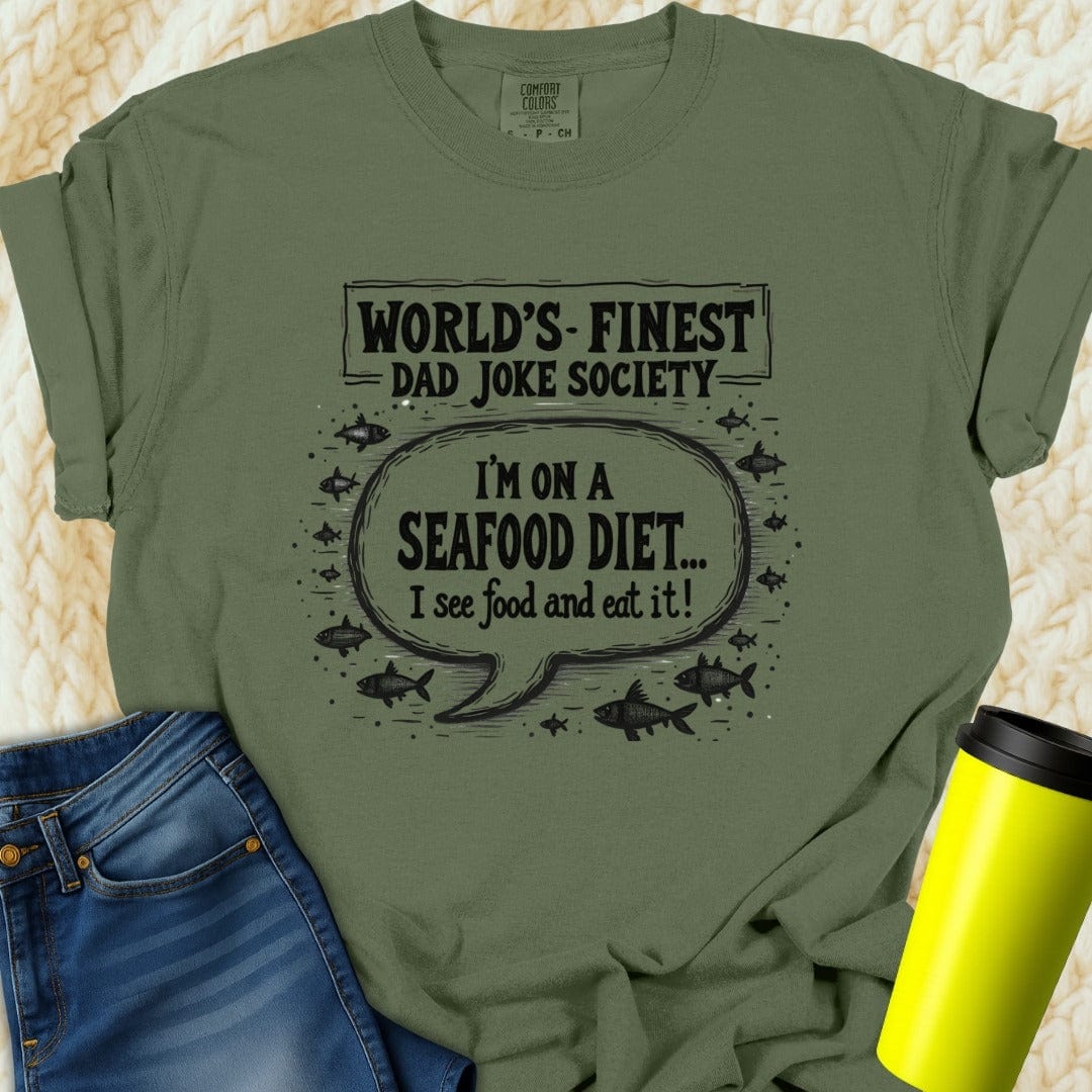 Printify T-Shirt Moss / S Dad Joke Society Tee