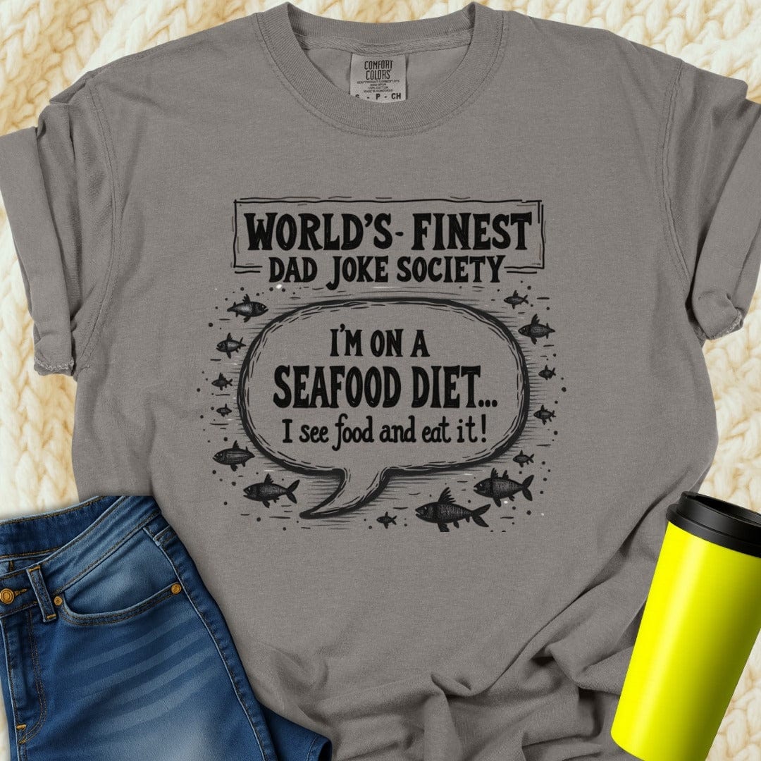 Printify T-Shirt Grey / S Dad Joke Society Tee