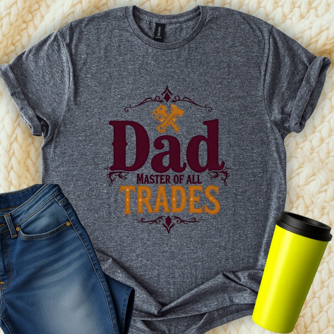 Printify T-Shirt Dark Heather / S Dad Master of... T-Shirt