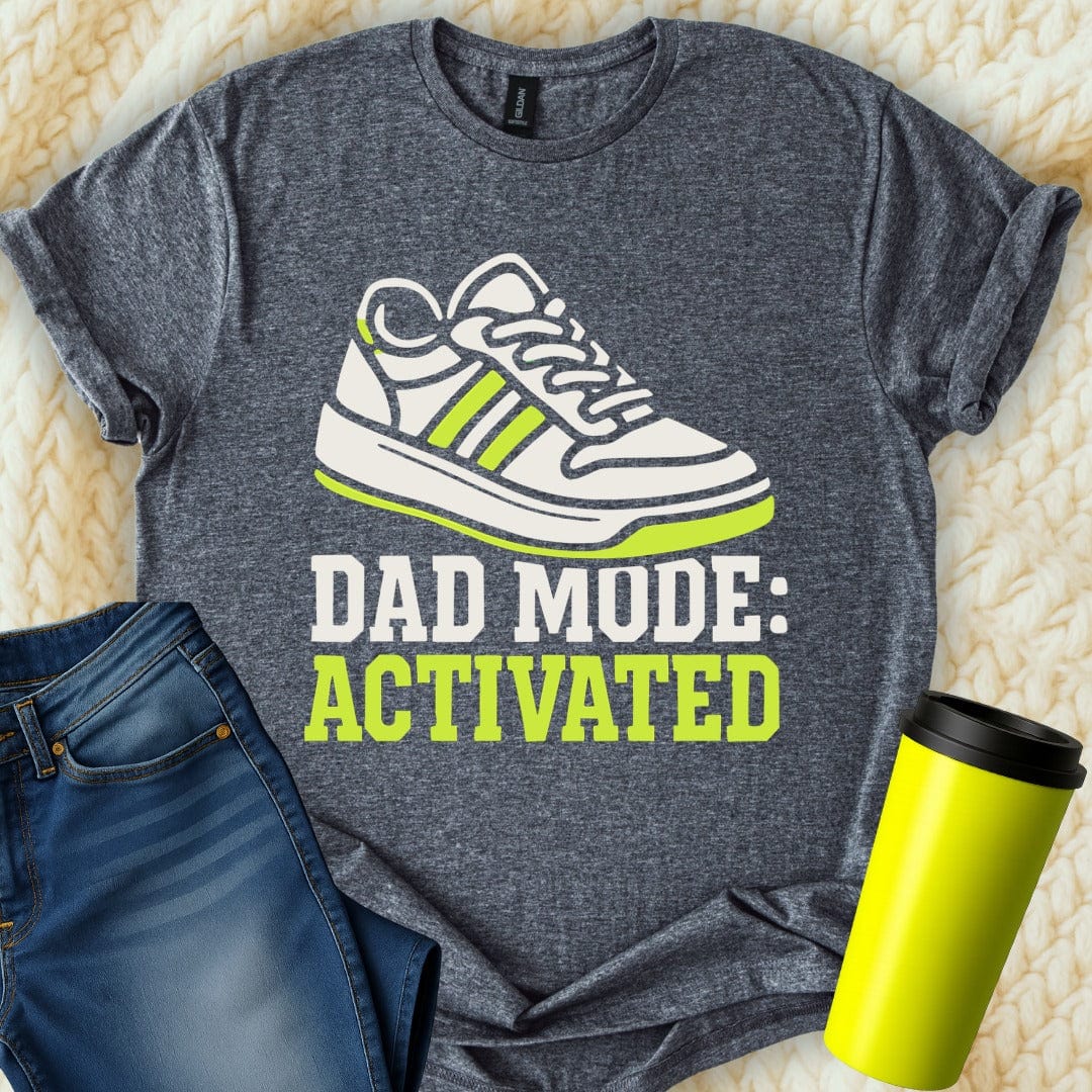 MyDesigns Physical Item Dad Mode Activated Athletic Shoe Graphic T-Shirt
