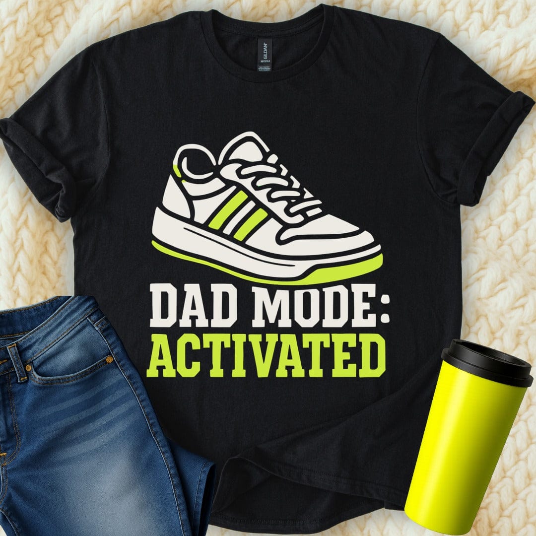 MyDesigns Physical Item Dad Mode Activated Athletic Shoe Graphic T-Shirt