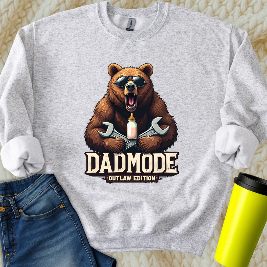 Printify Sweatshirt S / Ash Dad Mode Sweatshirt