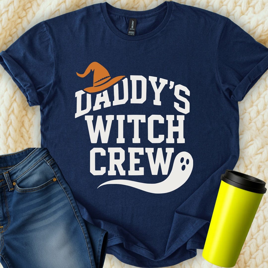MyDesigns T-Shirt S / Navy Daddy's Witch Crew T-Shirt