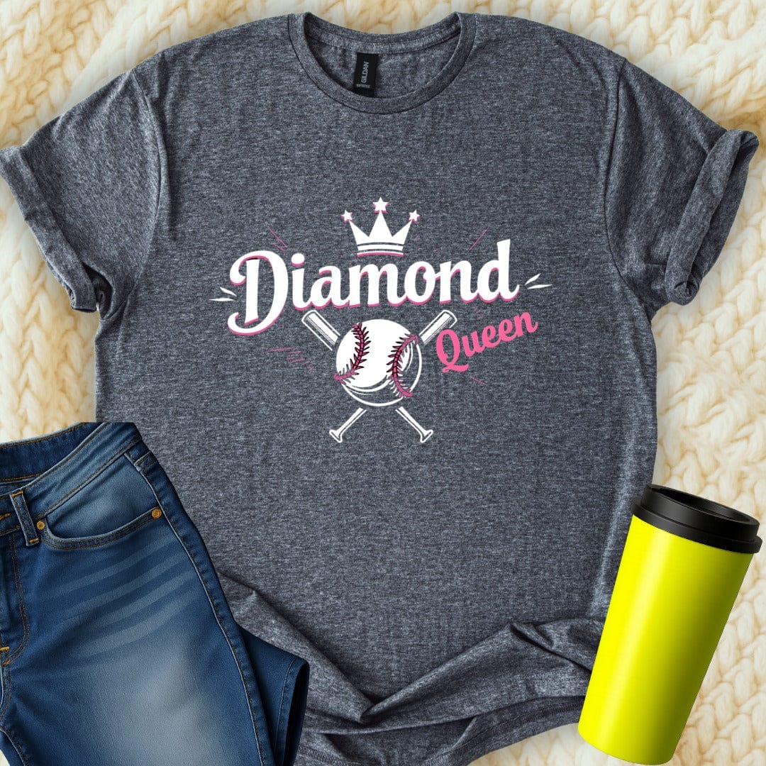 Printify T-Shirt Dark Heather / S Diamond Queen T-Shirt