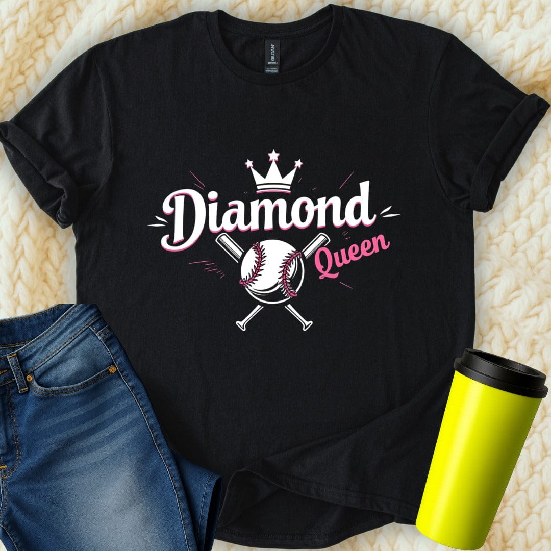 Printify T-Shirt Black / S Diamond Queen T-Shirt