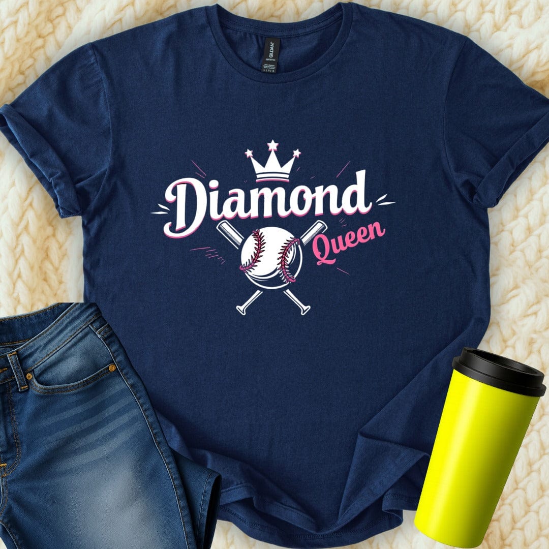Printify T-Shirt Navy / S Diamond Queen T-Shirt