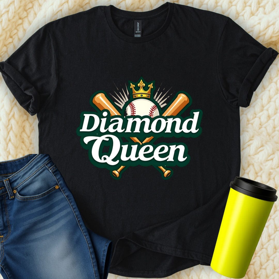 Printify T-Shirt Black / S Diamond Queen T-Shirt