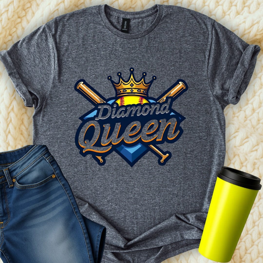 Printify T-Shirt Dark Heather / S Diamond Queen T-Shirt
