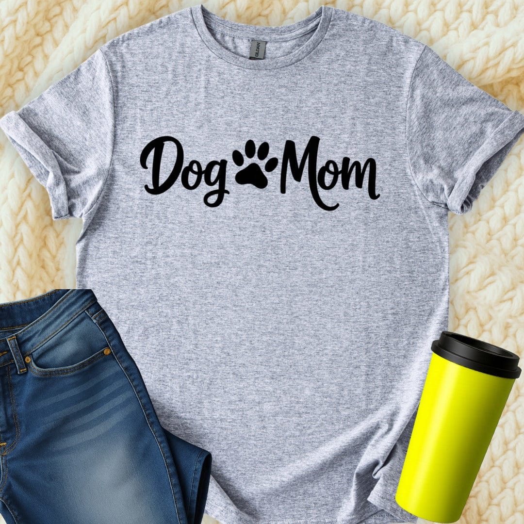 Printify T-Shirt Sport Grey / S Dog Mom T-Shirt