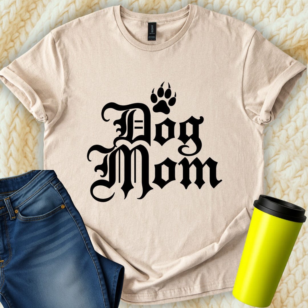 Printify T-Shirt Sand / S Dog Mom T-Shirt